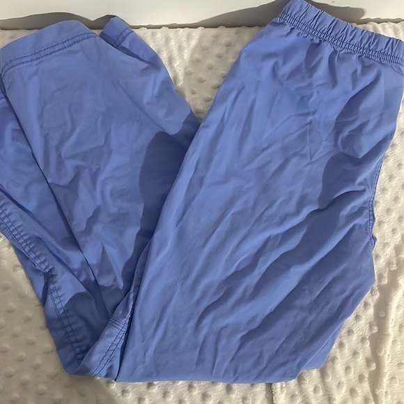𝅺SPREAD Good Cheer Blue Scrub Pants! - Picture 1 of 2